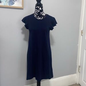 GAP flutter sleeve crew neck tee shirt dress